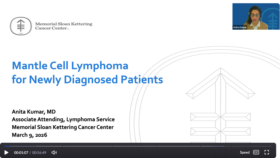 Dr. Anita Kumar — Initial Treatment for MCL 2026